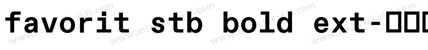 favorit stb bold ext字体转换